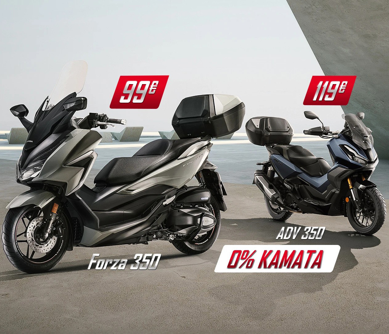 Promotivna ponuda za Honda motocikle