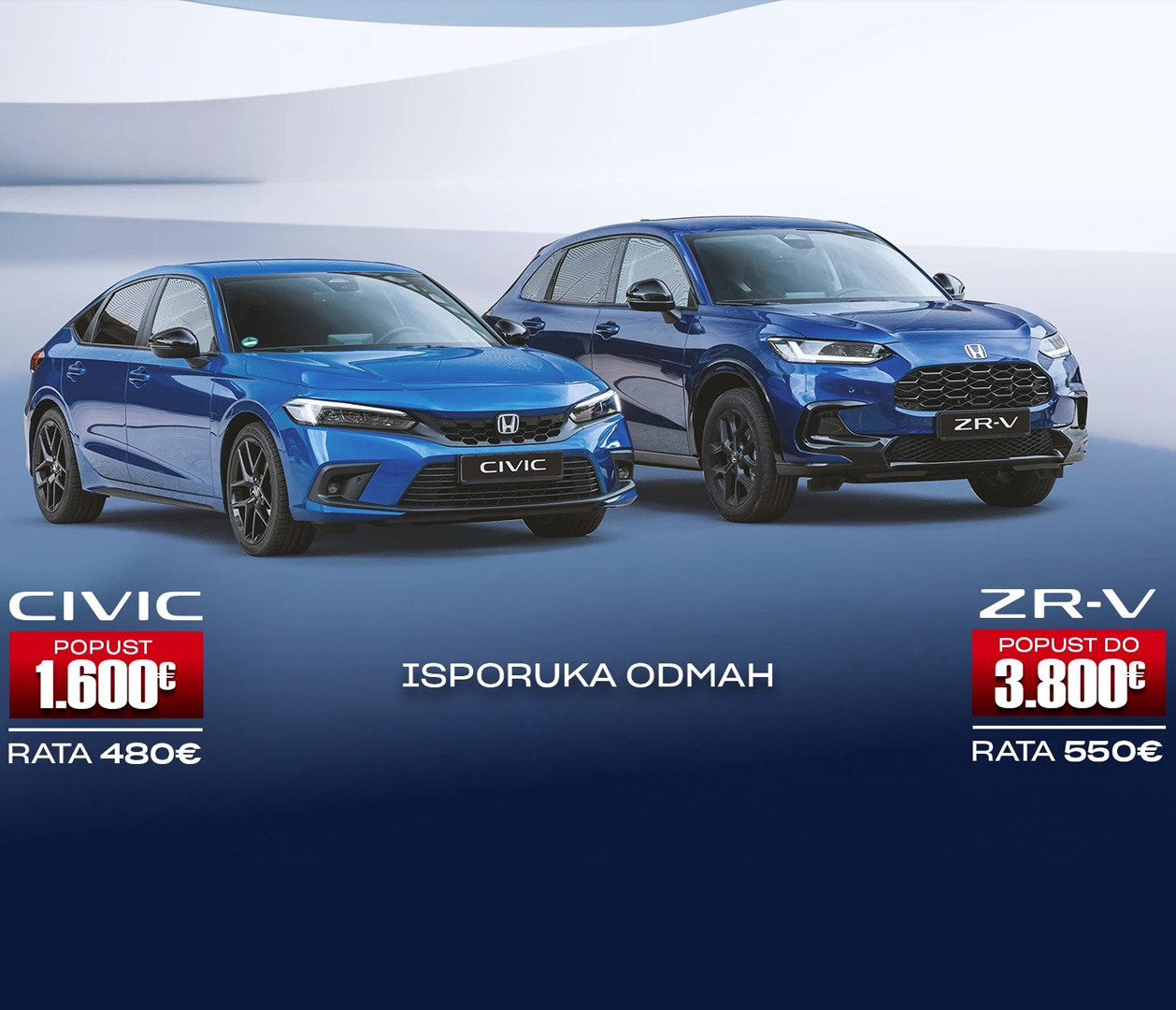 Prodajna akcija – HONDA Civic / HONDA ZR-V